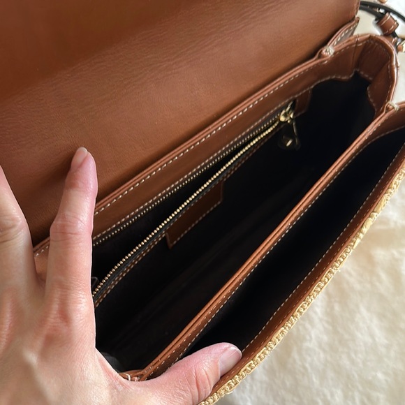 Aspinal of London Crossbody Raffia Bag - Picture 7 of 16